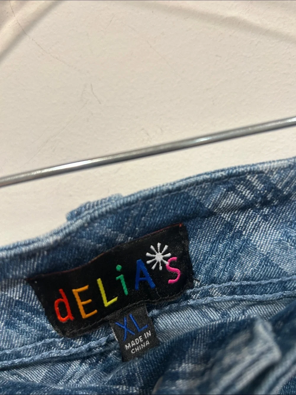 Dolls Kill Blue Plaid Denim Pleated clueless Y2K Mini Skirt xl women’s new